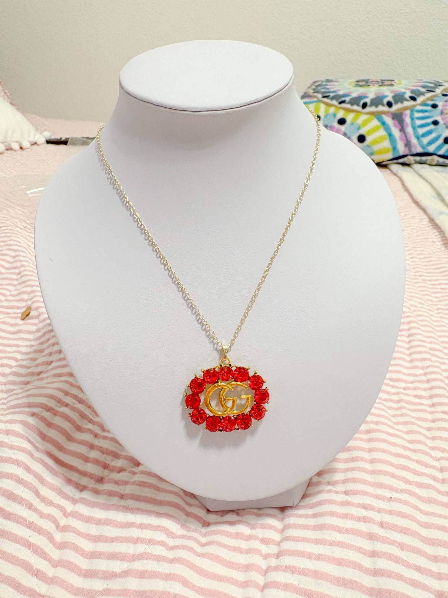Grace Necklace in Red