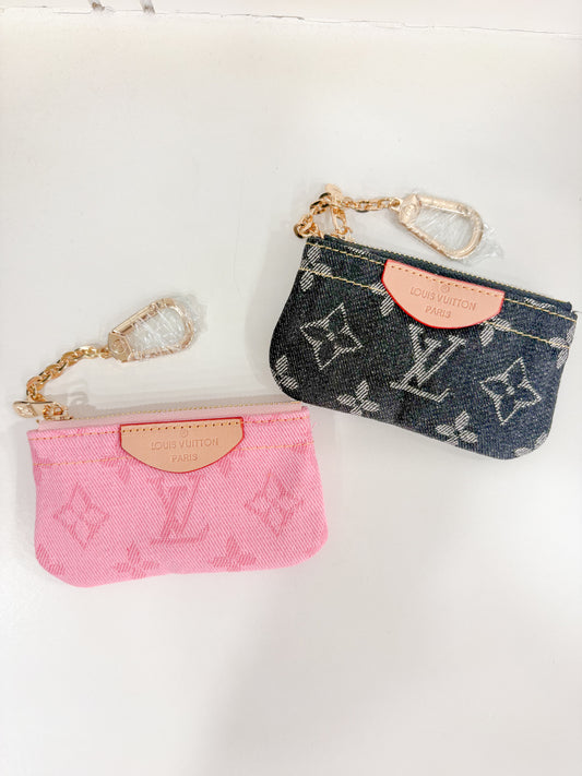 Denim girl coin pouch