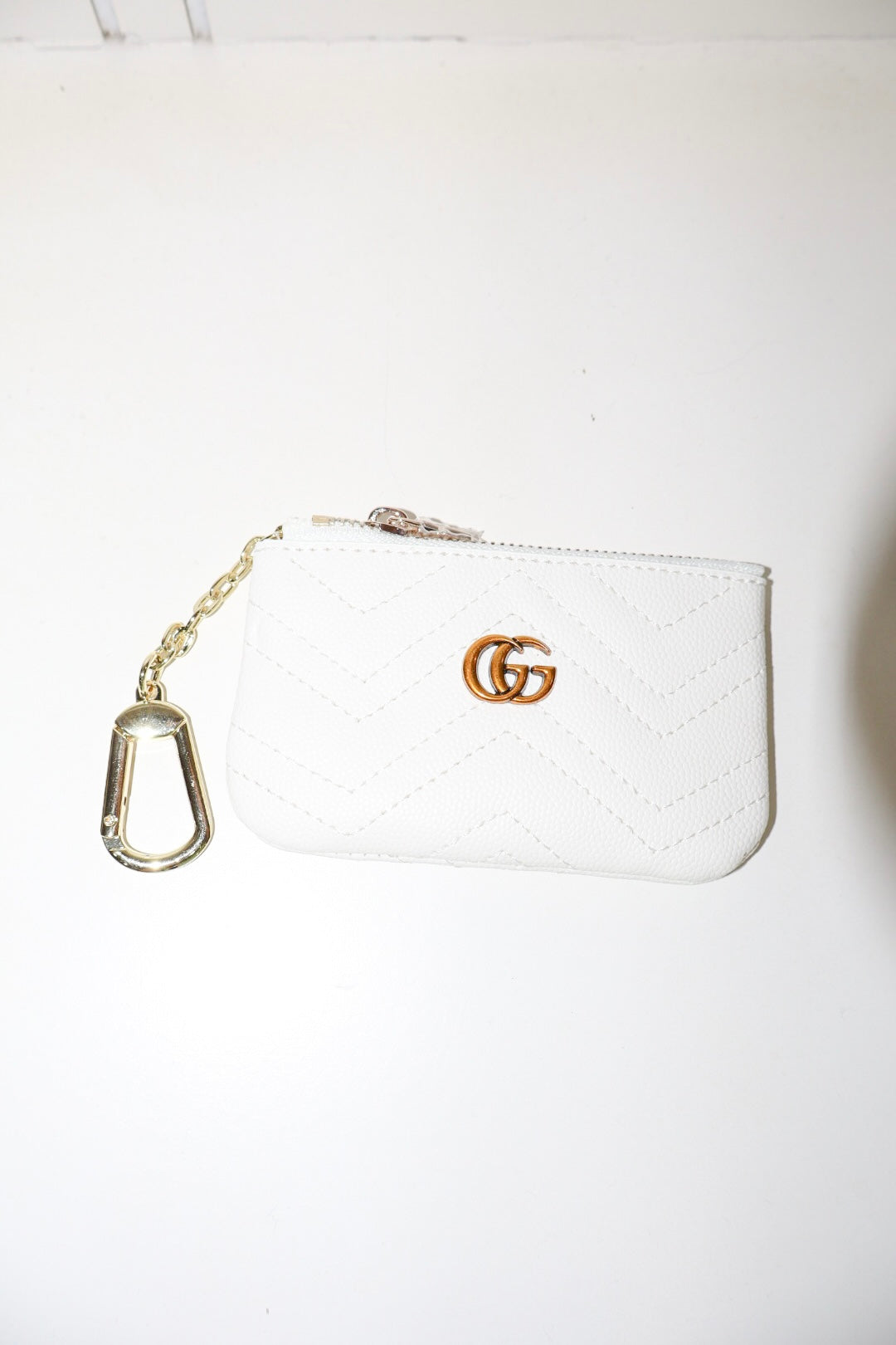 Good Girl Coin Pouch in White