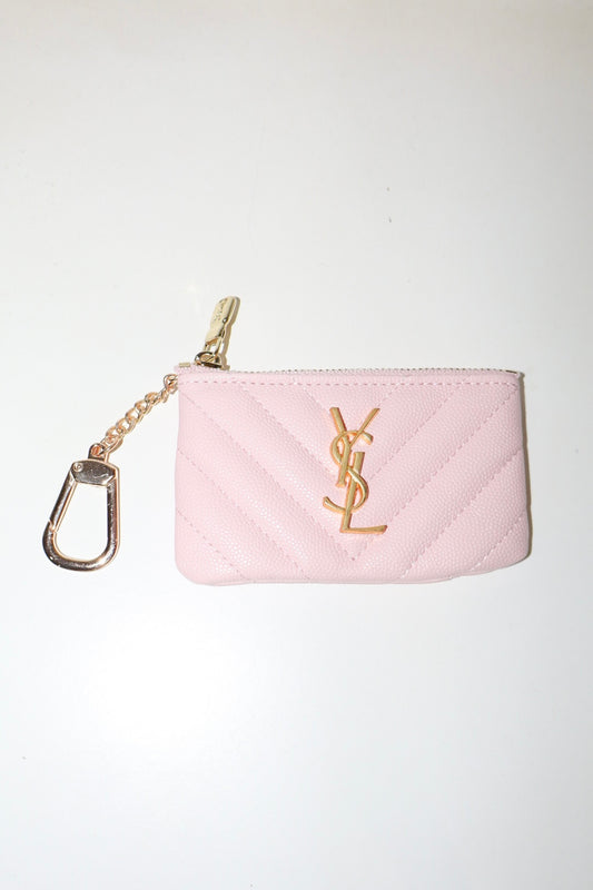 Yes Girl Coin Pouch in Light Pink