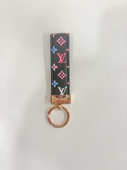 Colorful Luxe Wristlet in Black