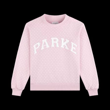 PREORDER- All over pink polka dot mockneck